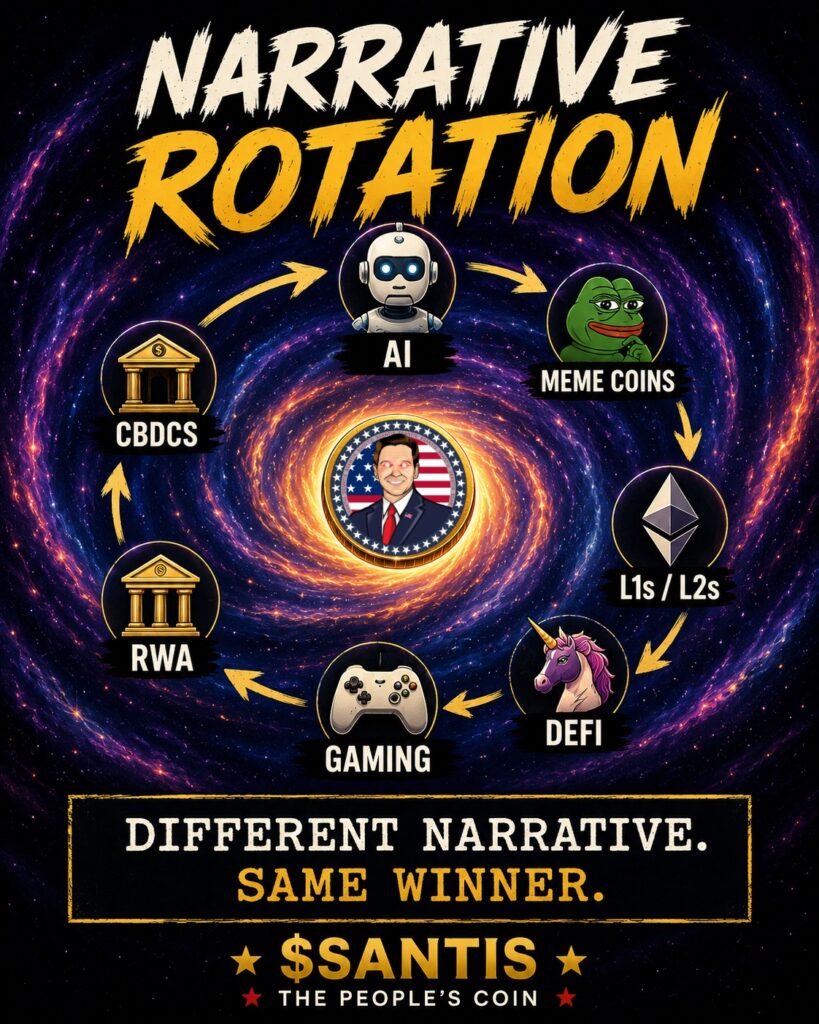 Narrative Rotation. $SANTIS Meme