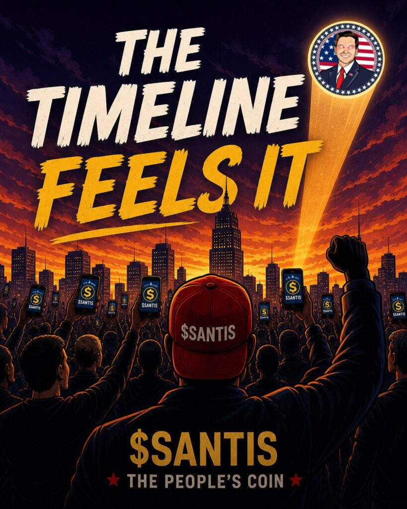 The Timeline Feels It. SANTIS Meme